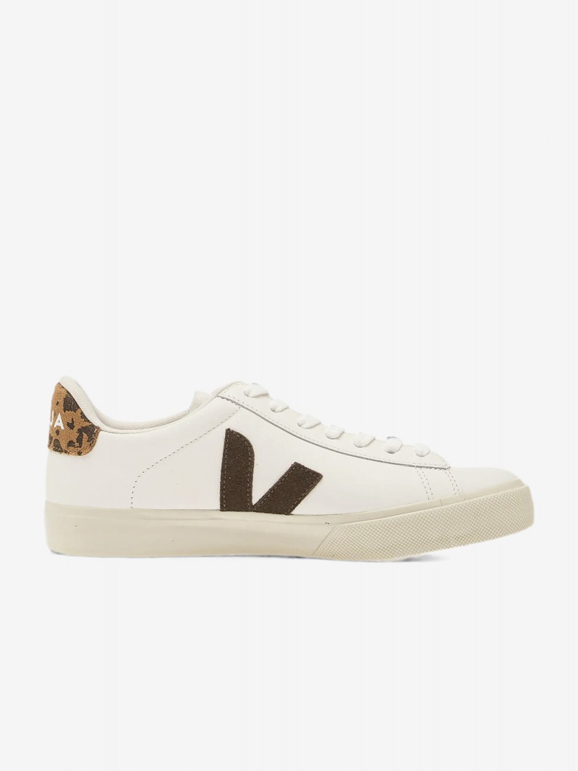 VEJA Campo Chromefree Leather White and Brown Sneakers