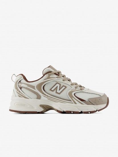 New Balance 530 V1 White, Beige and Brown Sneakers