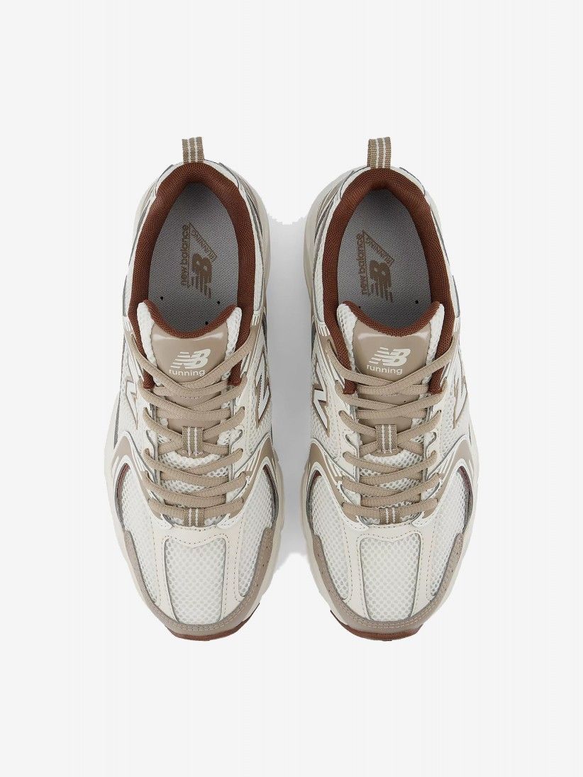 New Balance 530 V1 White, Beige and Brown Sneakers