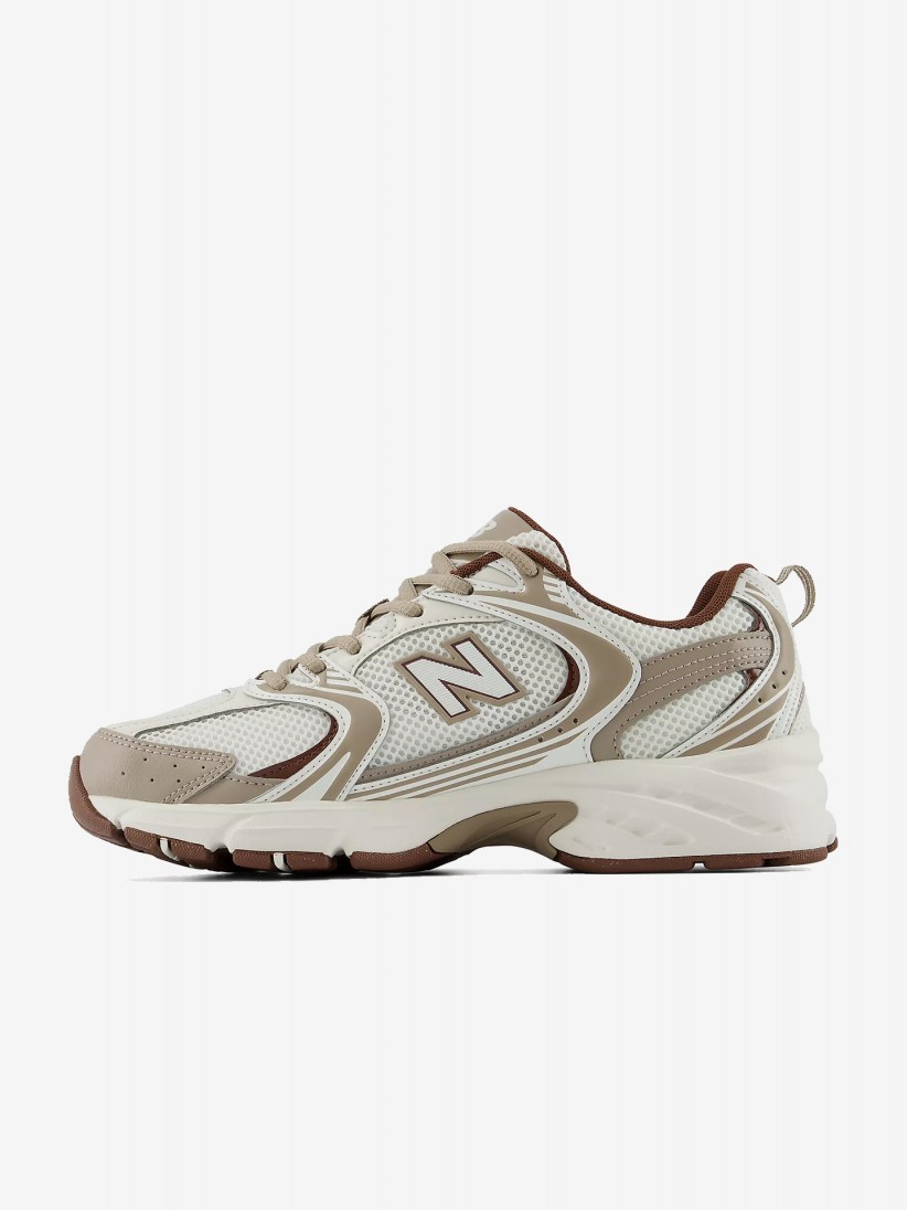New Balance 530 V1 White, Beige and Brown Sneakers