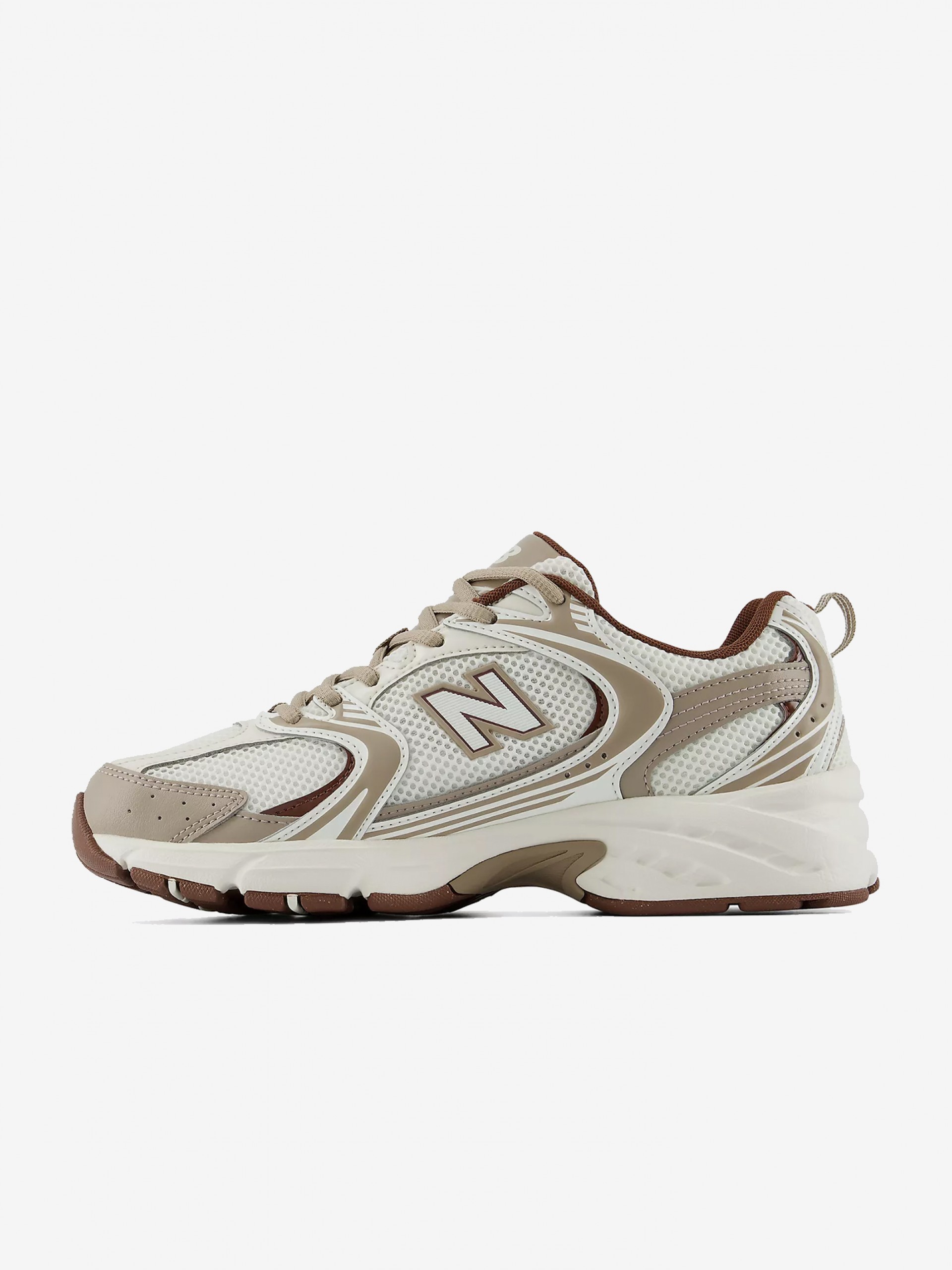 New Balance 530 V1 White, Beige and Brown Sneakers