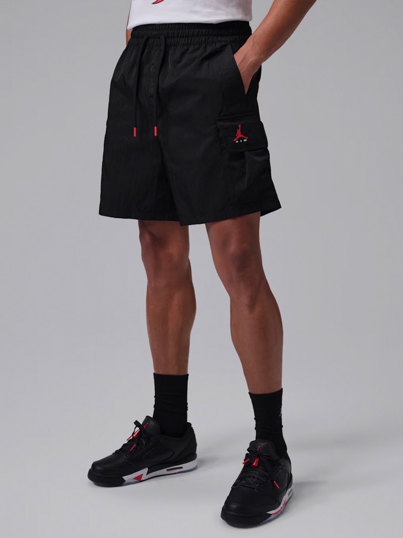 Nike Jordan Brooklyn Cargo Black Shorts For Men