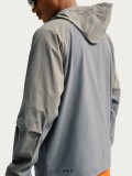 Nike Tech Dri-FIT Grey and Green Hooded Jacket For Men Nike Tech Dri-FIT Grey and Green Hooded Jacket For Men