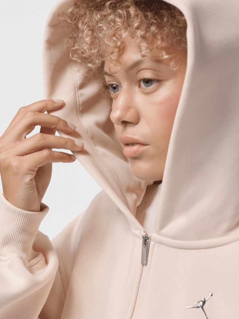 Chaqueta con Capucha Nike Jordan Brooklyn Beige Para Mujer Chaqueta con Capucha Nike Jordan Brooklyn Beige Para Mujer