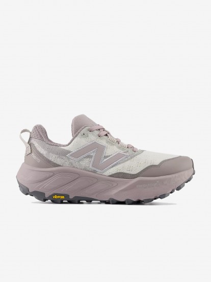 Sapatilhas de Trail New Balance Fresh Foam X Hierro v9 Cinzentas e Rosa Para Mulher Sapatilhas de Trail New Balance Fresh Foam X Hierro v9 Cinzentas e Rosa Para Mulher