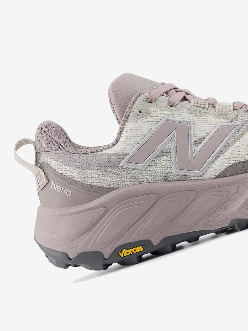 Sapatilhas de Trail New Balance Fresh Foam X Hierro v9 Cinzentas e Rosa Para Mulher