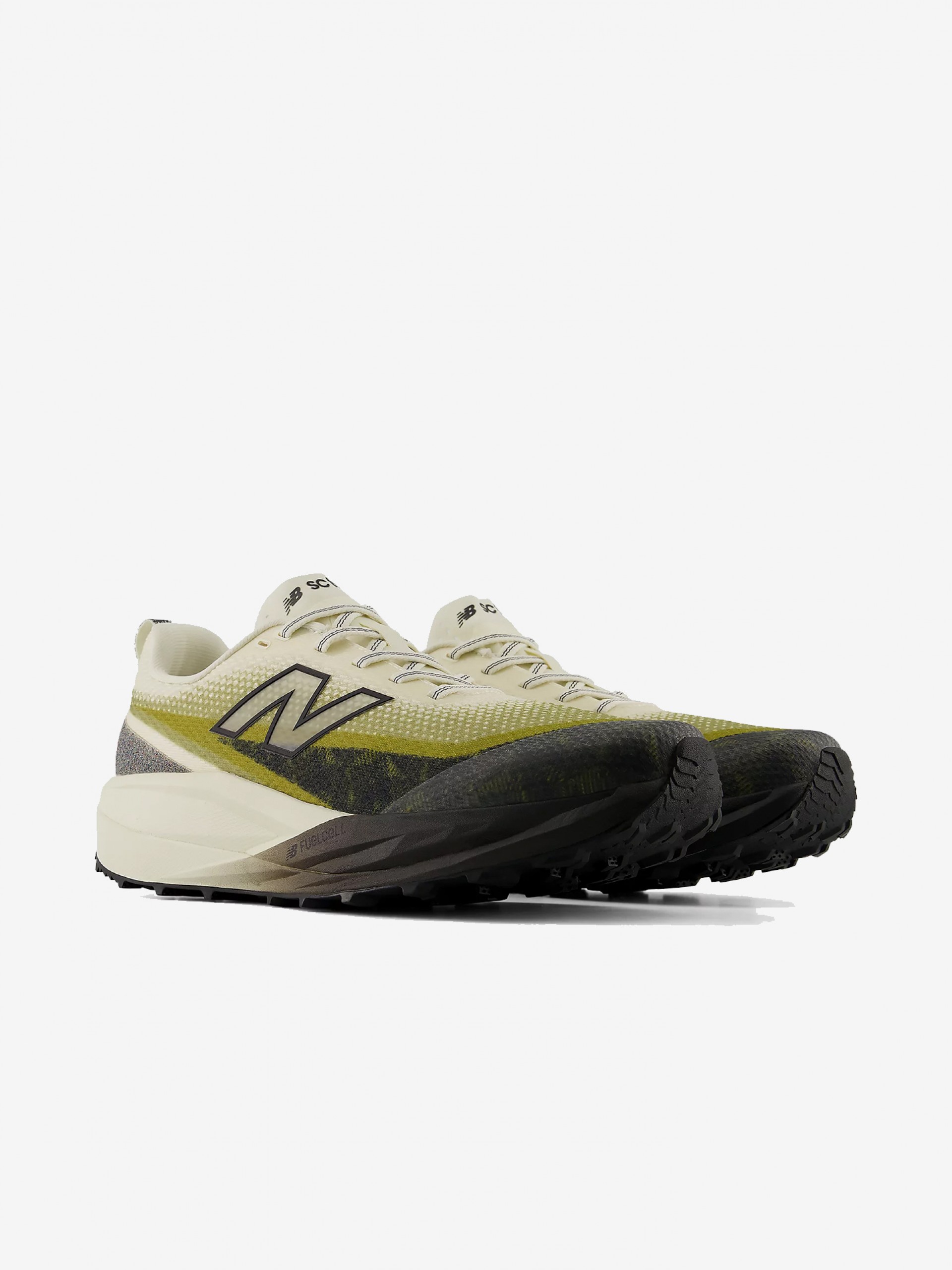 Sapatilhas de Trail New Balance FuelCell SuperComp v2 Bege e Verdes Para Homem
