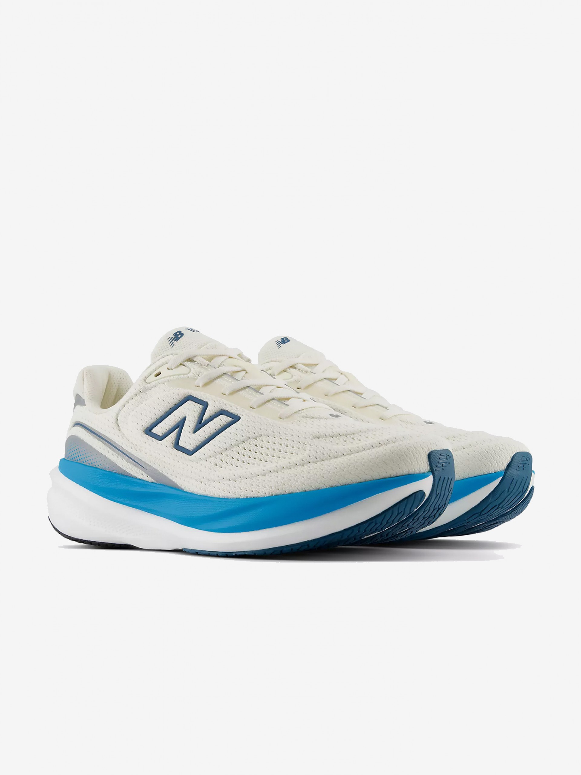 Zapatillas de Running New Balance Fresh Foam X M1080v15 Beige y Azules Para Hombre
