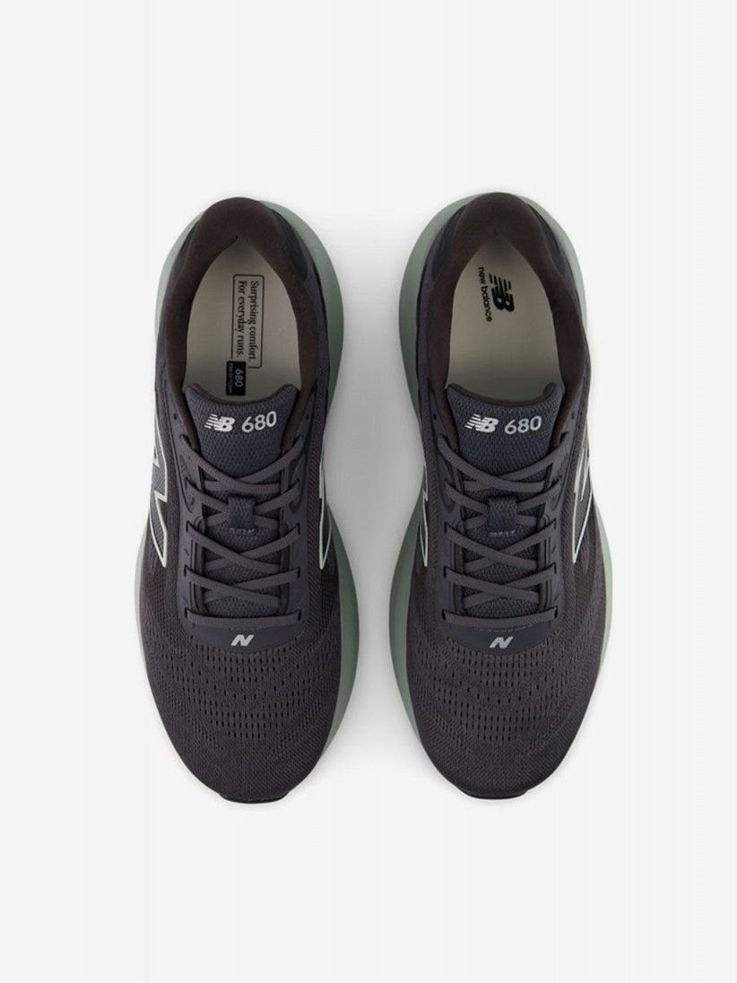 Sapatilhas de Running New Balance Fresh Foam M680 v9 Cinzentas Para Homem Sapatilhas de Running New Balance Fresh Foam M680 v9 Cinzentas Para Homem