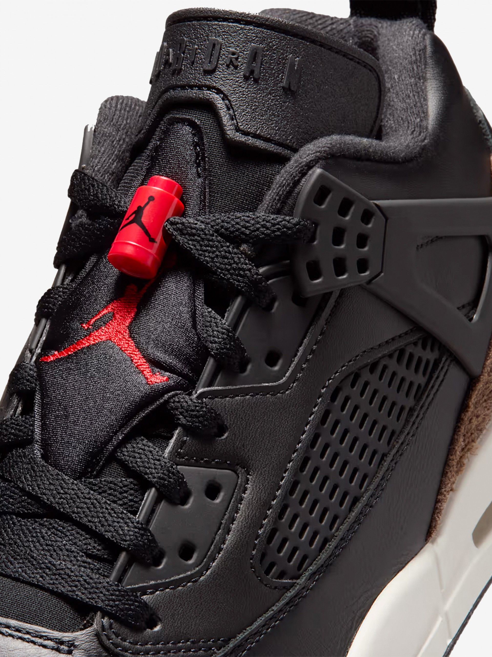 Sapatilhas Nike Jordan Spizike Low Pretas, Castanhas e Vermelhas Para Homem