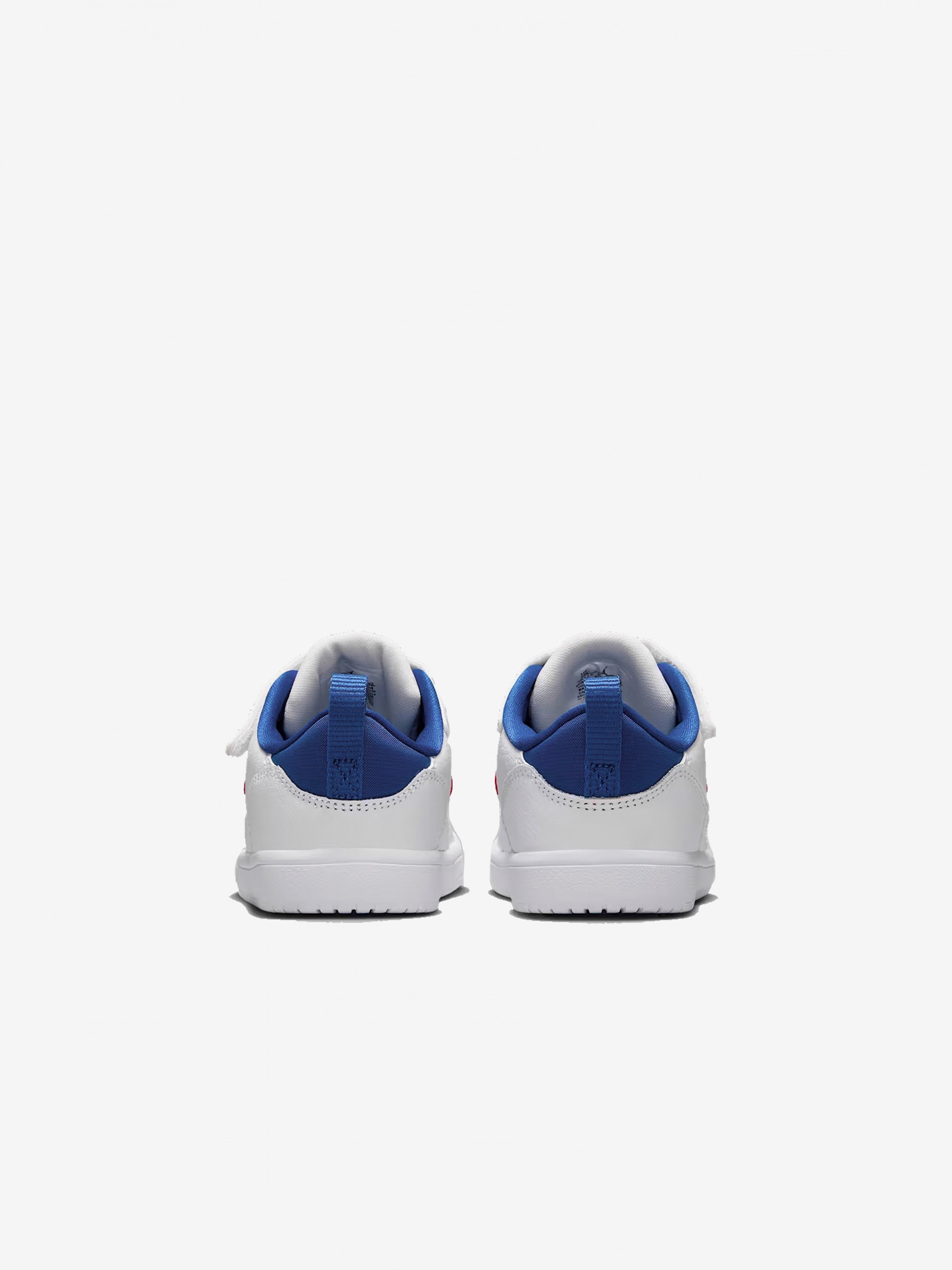 Zapatillas Nike Jordan Court Connect Low Blancas, Azules y Rojas Para Niño