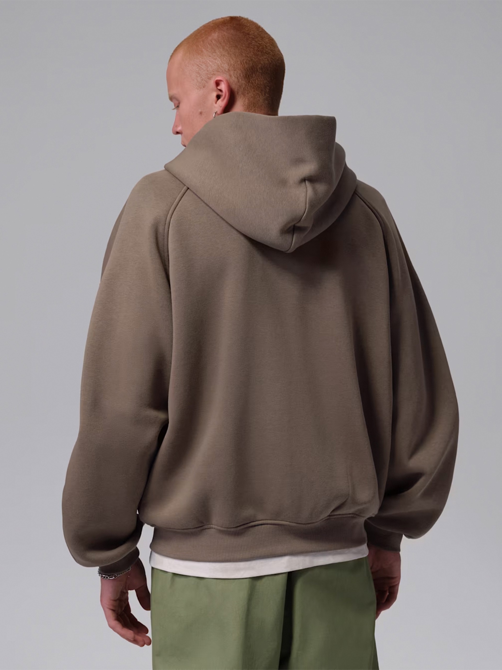 Chaqueta con Capucha Nike Jordan Brooklyn Oversized Marrón Para Hombre