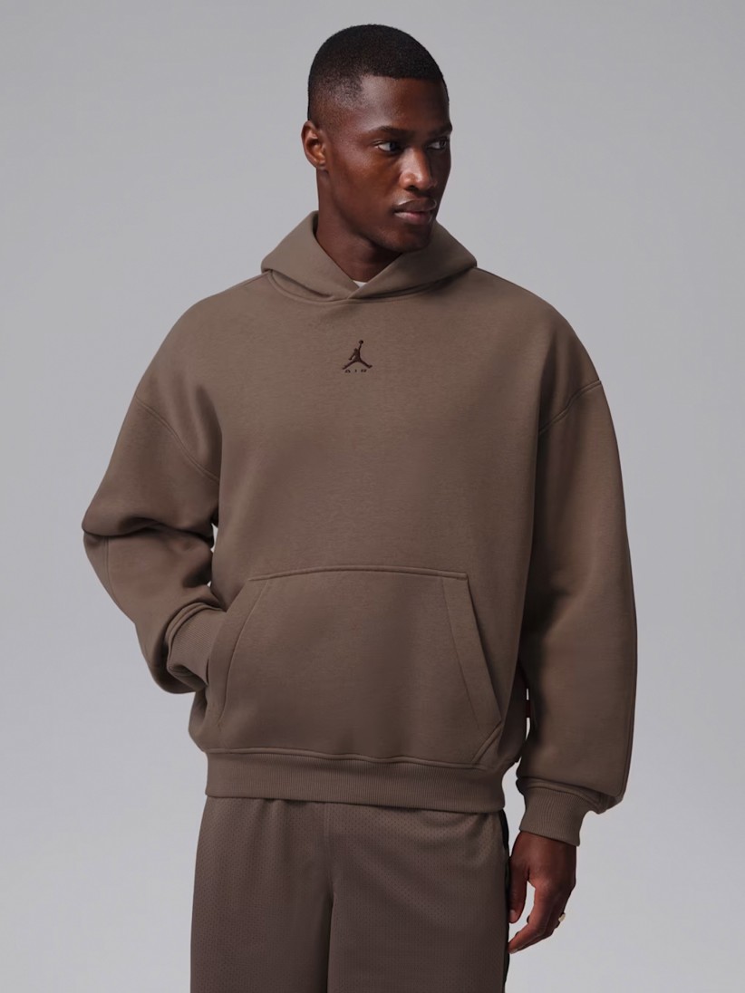 Camisola com Capuz Nike Jordan Brooklyn Oversized Castanha Para Homem Camisola com Capuz Nike Jordan Brooklyn Oversized Castanha Para Homem
