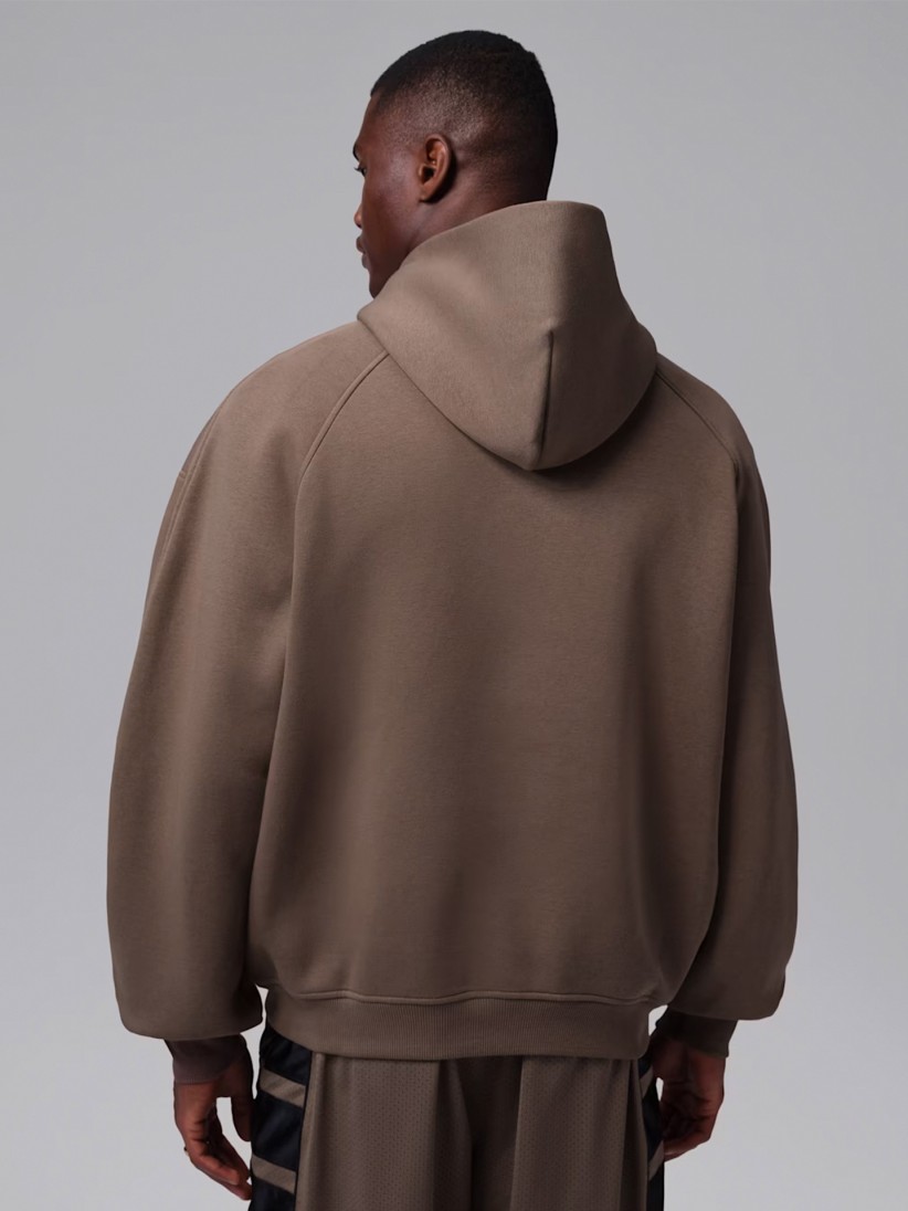Camisola com Capuz Nike Jordan Brooklyn Oversized Castanha Para Homem Camisola com Capuz Nike Jordan Brooklyn Oversized Castanha Para Homem