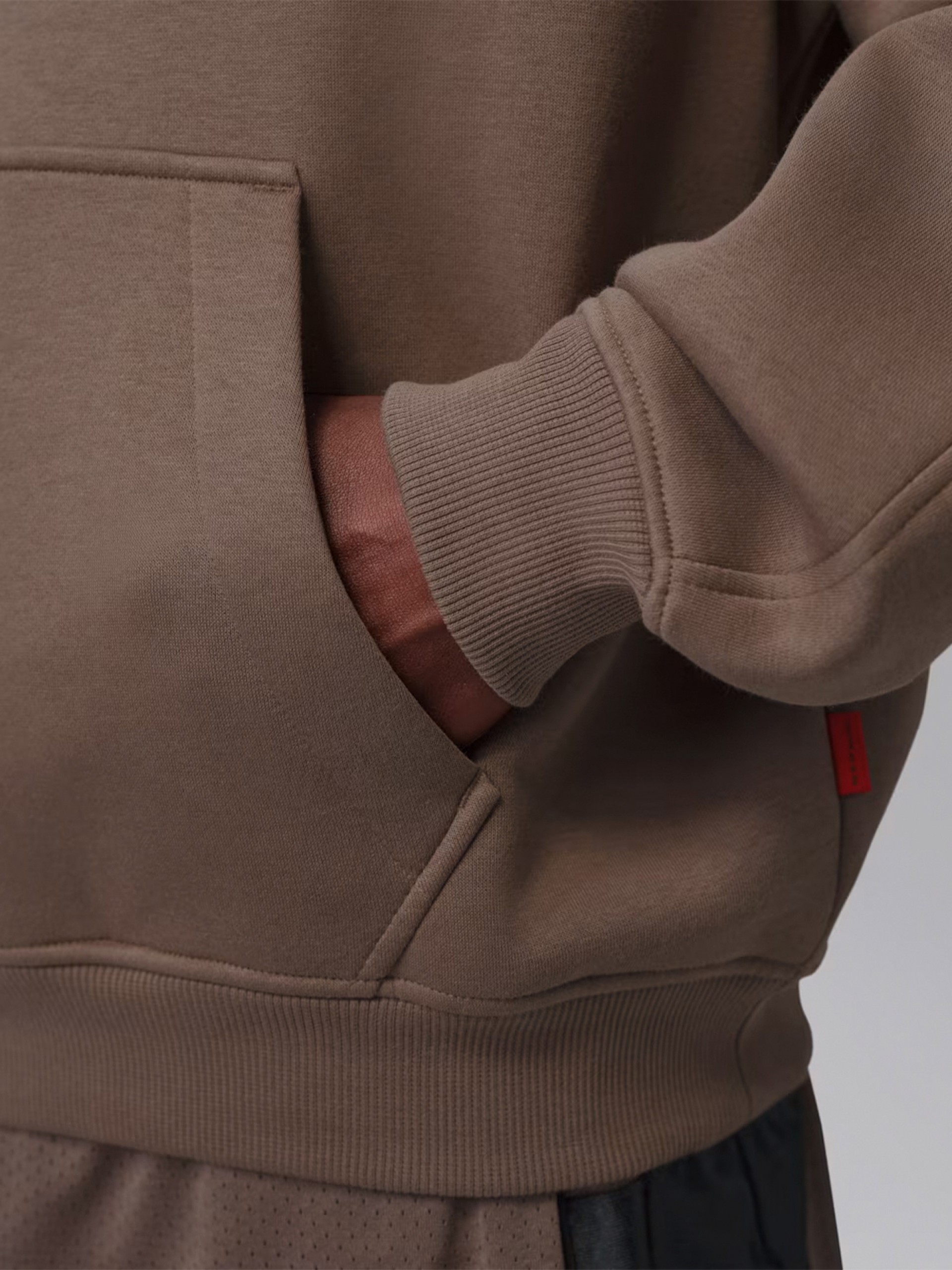 Sudadera con Capucha Nike Jordan Brooklyn Oversized Marrón Para Hombre