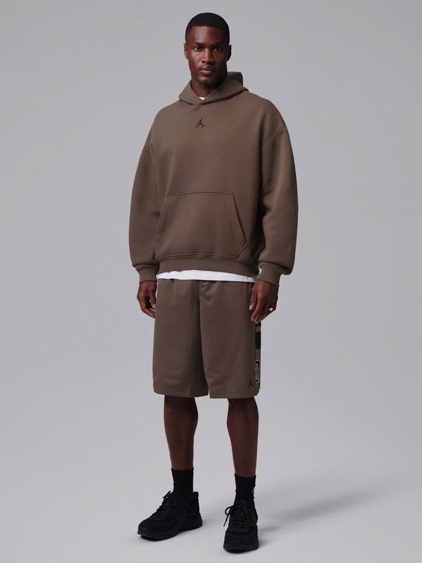 Camisola com Capuz Nike Jordan Brooklyn Oversized Castanha Para Homem Camisola com Capuz Nike Jordan Brooklyn Oversized Castanha Para Homem