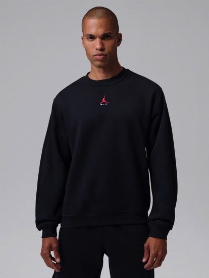 Nike Jordan Brooklyn Crewneck Black Sweater For Men Nike Jordan Brooklyn Crewneck Black Sweater For Men