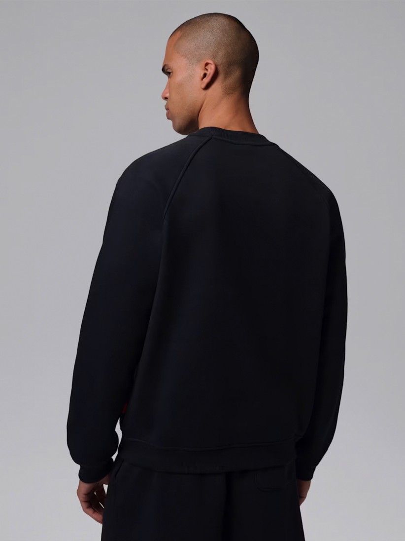 Nike Jordan Brooklyn Crewneck Black Sweater For Men Nike Jordan Brooklyn Crewneck Black Sweater For Men