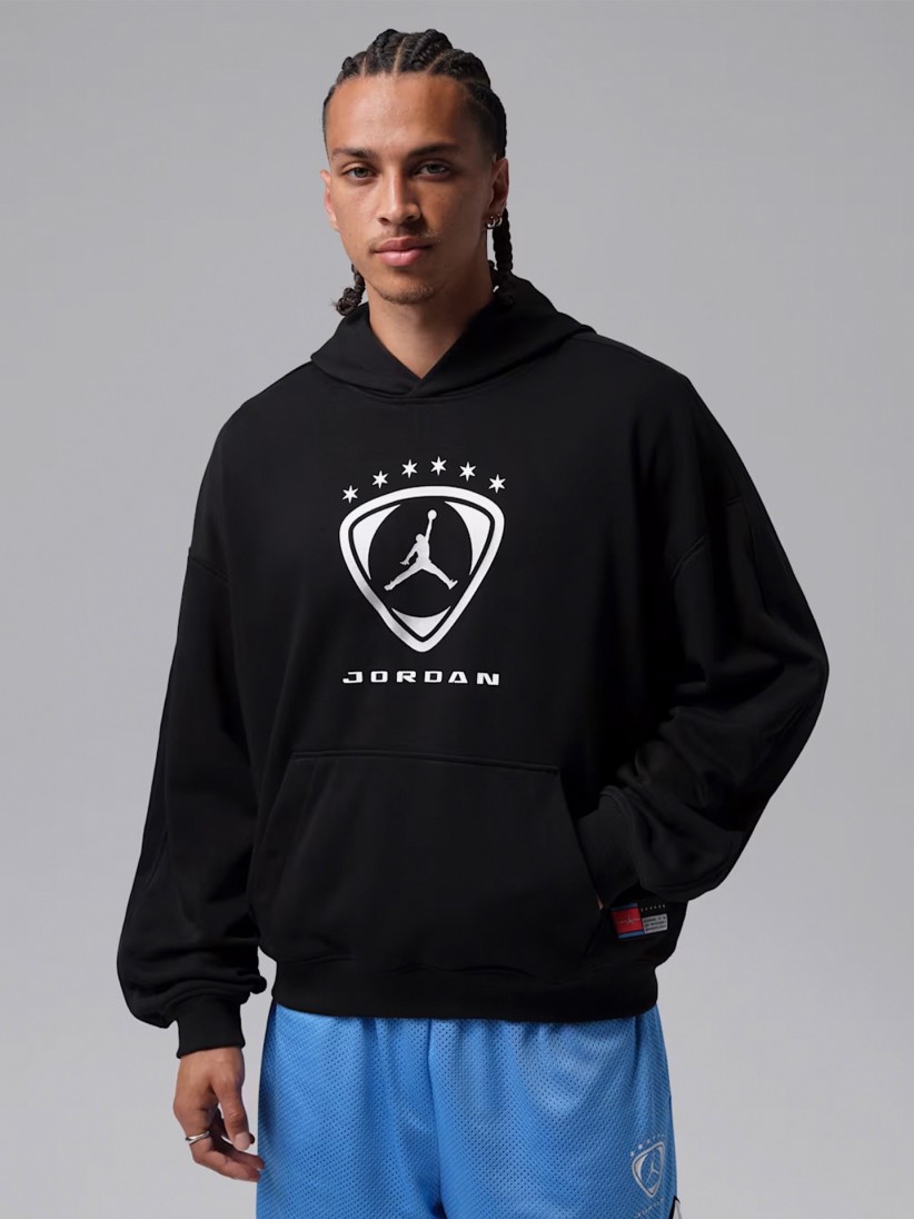 Camisola com Capuz Nike Jordan Brooklyn Oversized Preta Para Homem Camisola com Capuz Nike Jordan Brooklyn Oversized Preta Para Homem