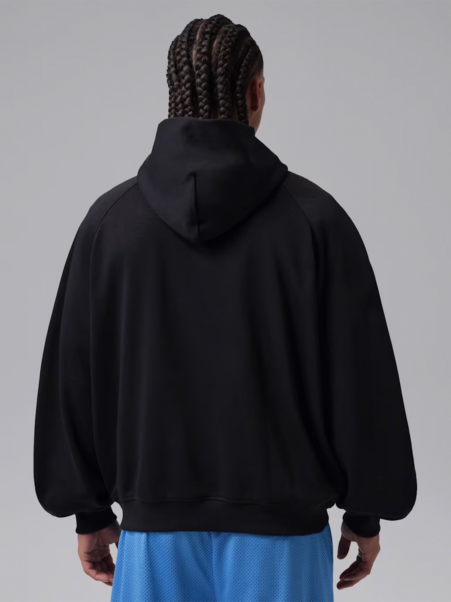 Sudadera con Capucha Nike Jordan Brooklyn Oversized Negra Para Hombre