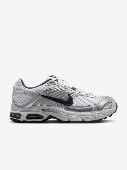 Sapatilhas Nike Air Max Moto 2K Brancas e Prateadas Para Mulher