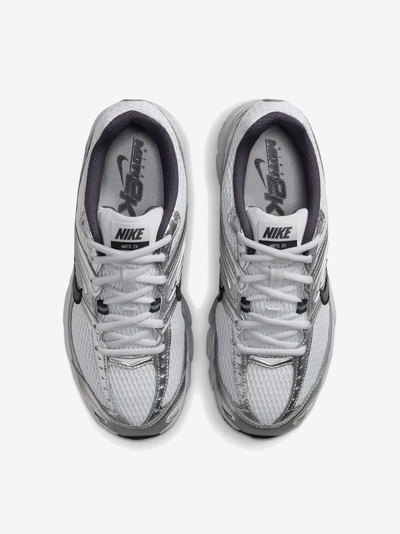 Sapatilhas Nike Air Max Moto 2K Brancas e Prateadas Para Mulher Sapatilhas Nike Air Max Moto 2K Brancas e Prateadas Para Mulher