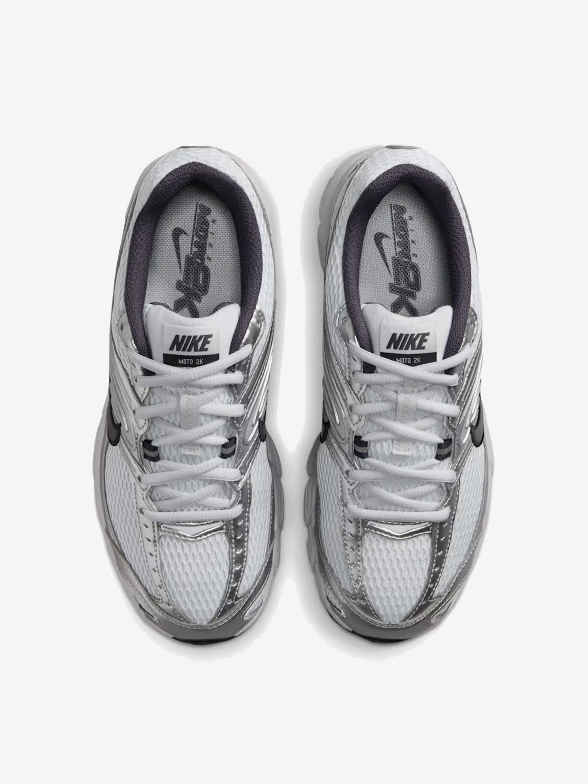 Nike Air Max Moto 2K White and Silver Sneakers For Women
