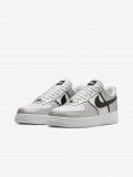 Nike Air Force 1 07 LV8 Silver and White Sneakers For Men Nike Air Force 1 07 LV8 Silver and White Sneakers For Men