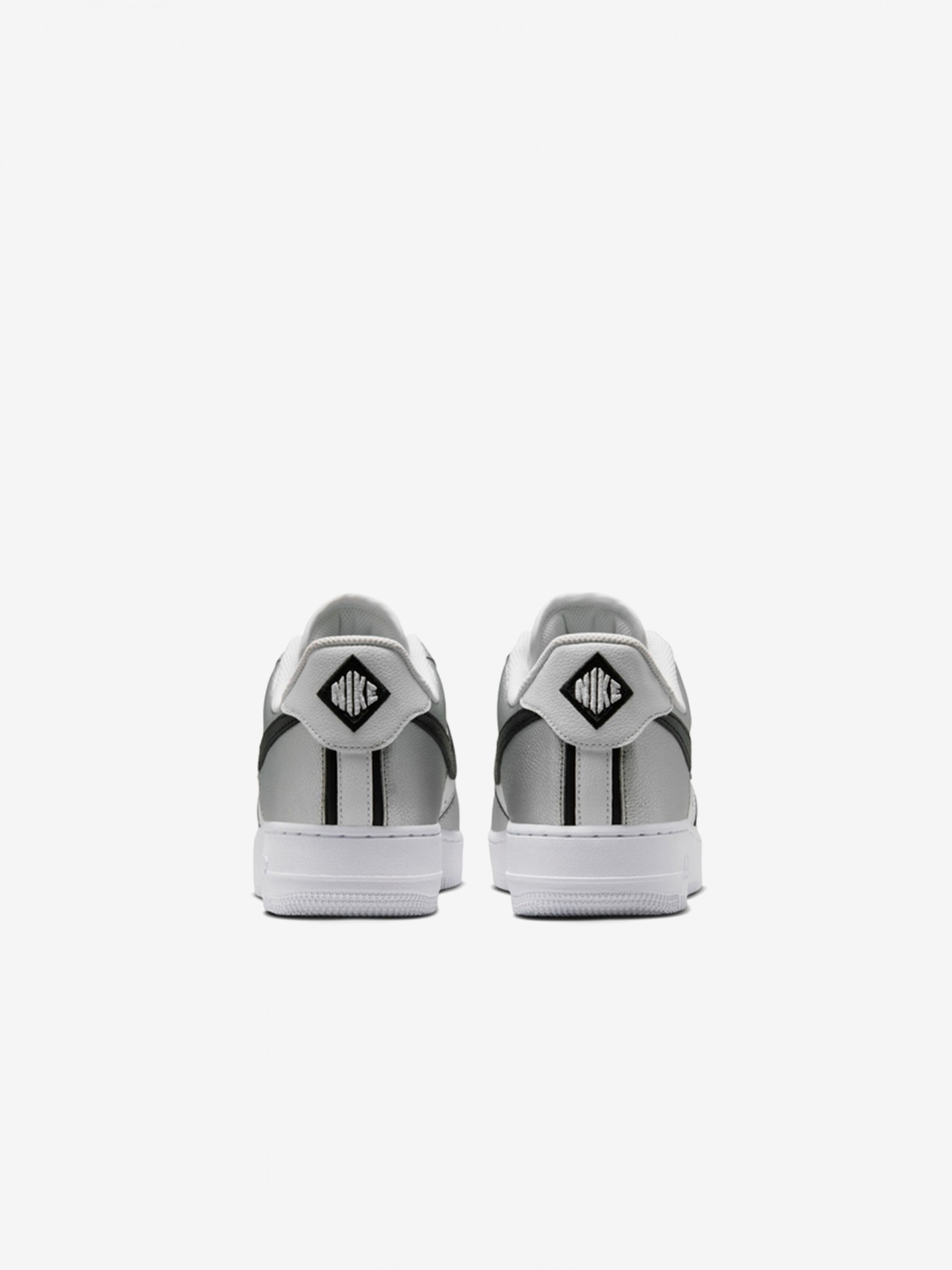 Nike Air Force 1 07 LV8 Silver and White Sneakers For Men