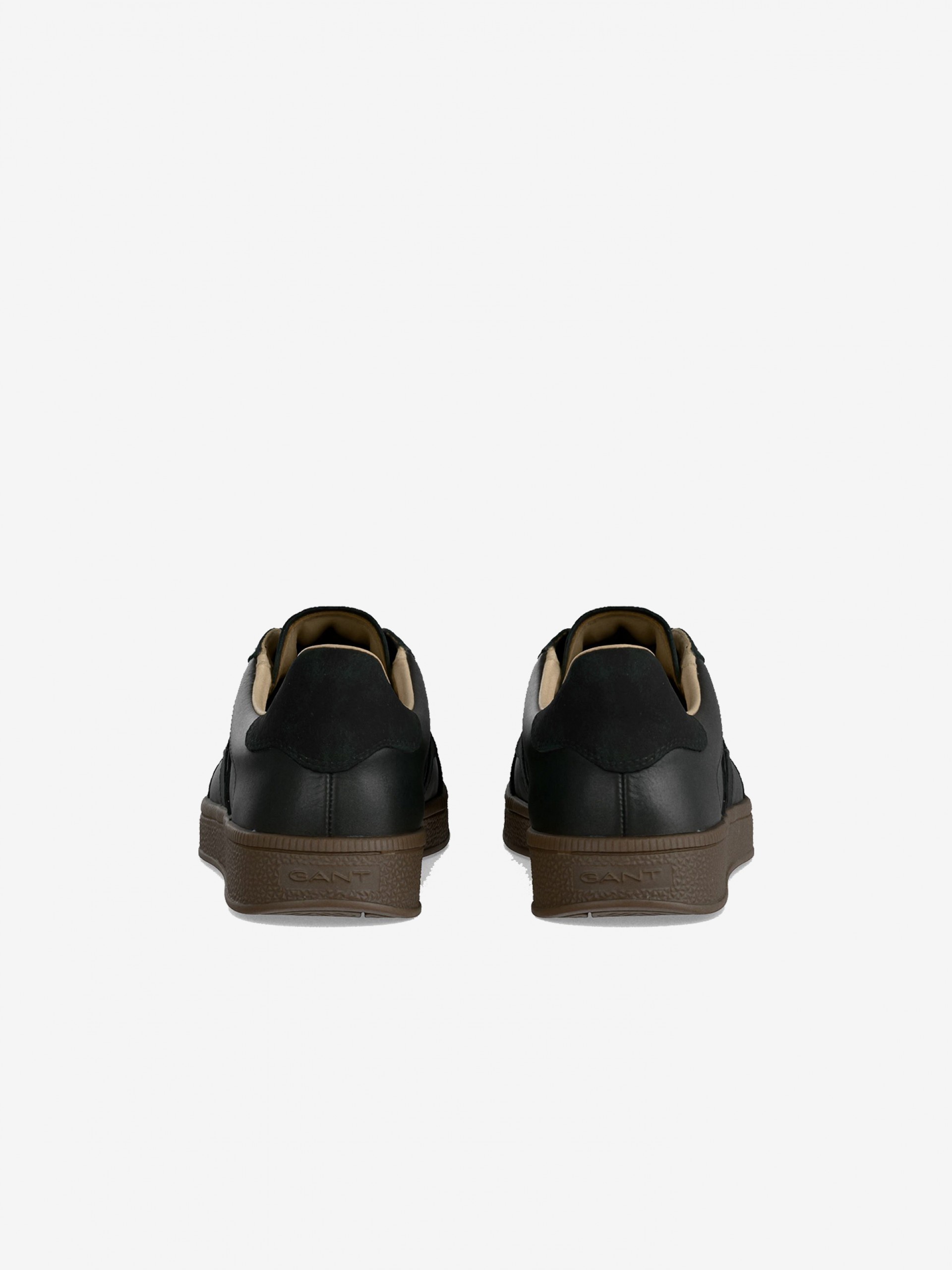 Zapatillas Gant Cuzima Negras De Piel y Gamuza Para Mujer