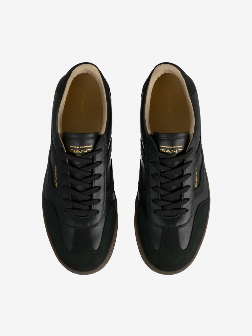 Gant Cuzima Black Leather and Suede Sneakers For Women Gant Cuzima Black Leather and Suede Sneakers For Women