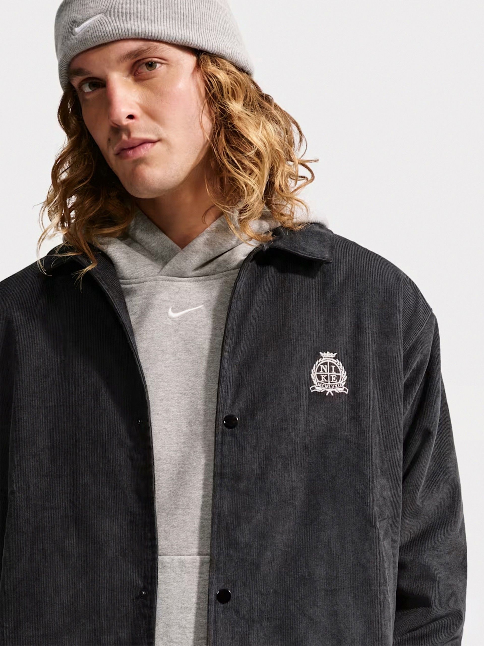 Casaco Nike Club Coaches De Bombazina Preto Para Homem