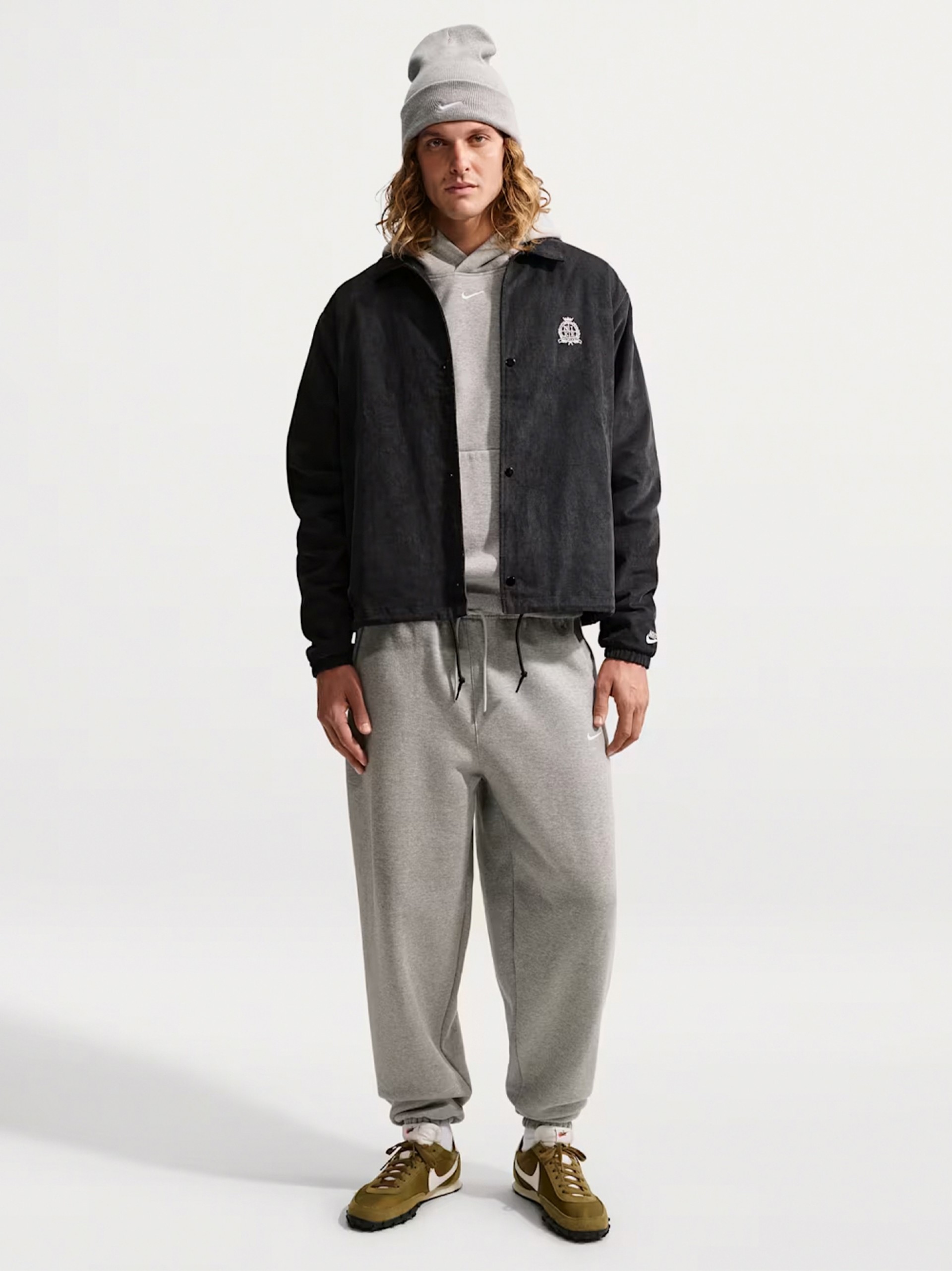 Casaco Nike Club Coaches De Bombazina Preto Para Homem