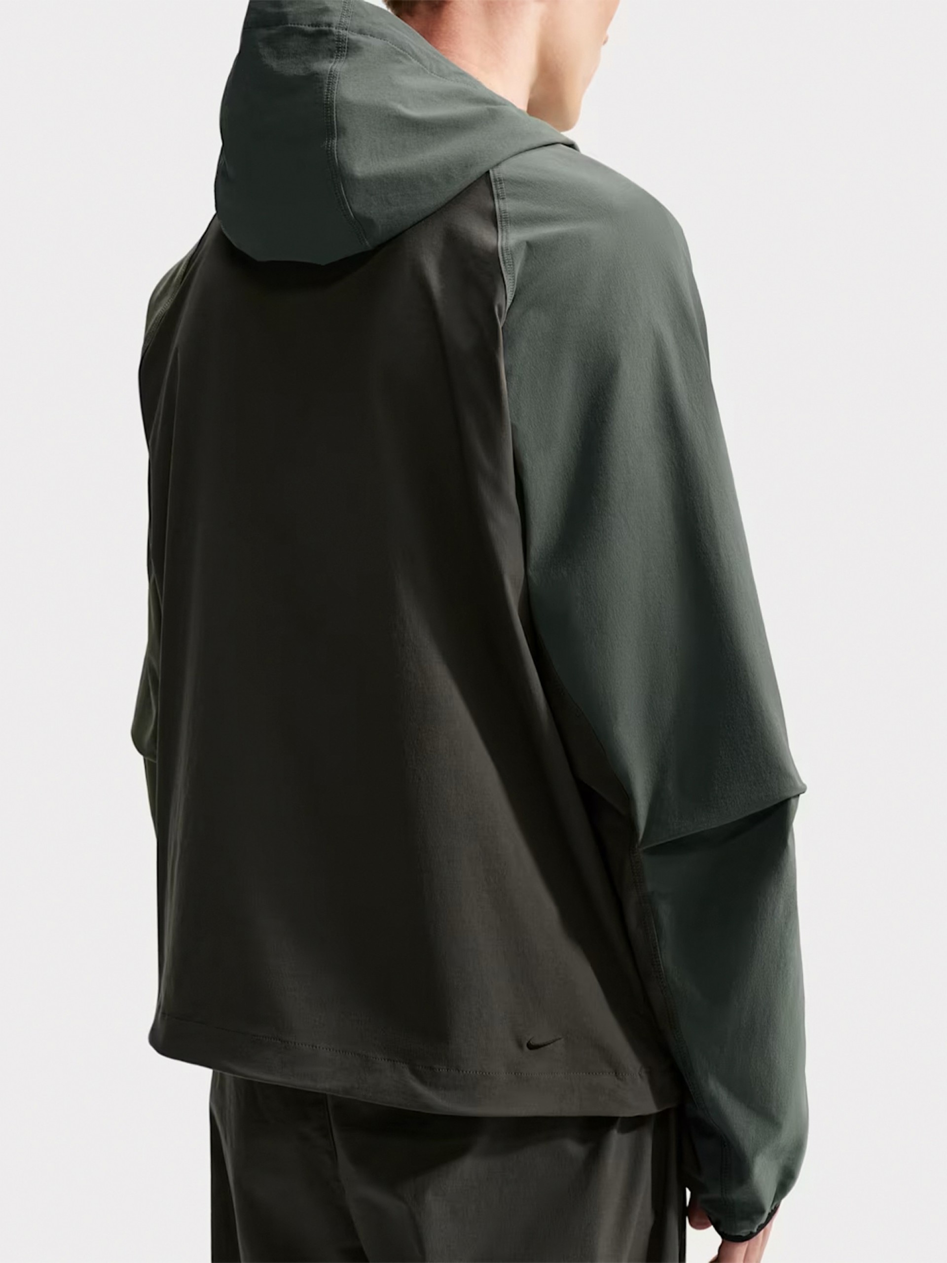 Nike Tech Dri-FIT Green Hooded Windbreaker Jacket For Men