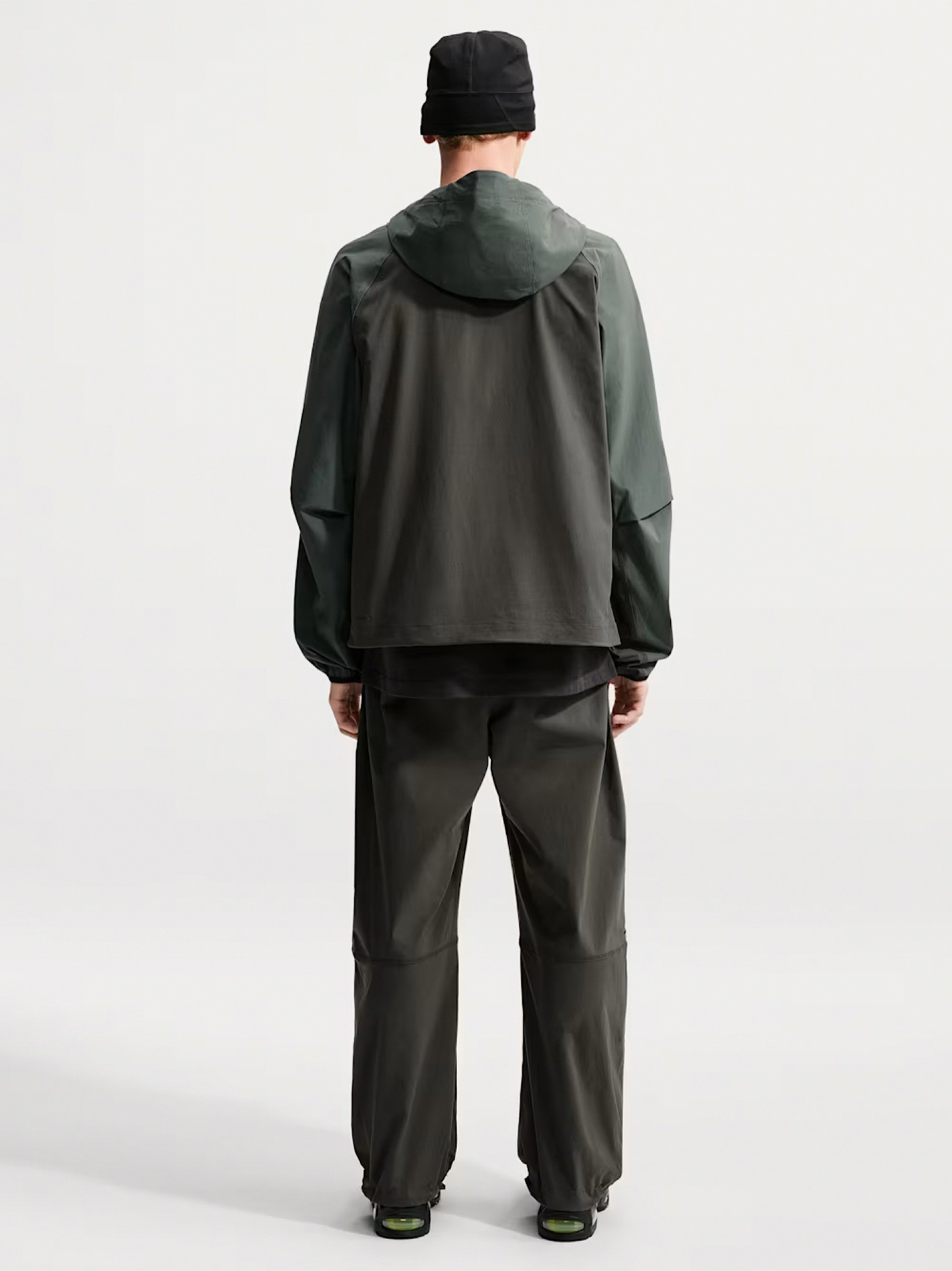 Nike Tech Dri-FIT Green Hooded Windbreaker Jacket For Men