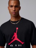 Nike Jordan Brooklyn Black and Red T-shirt For Men