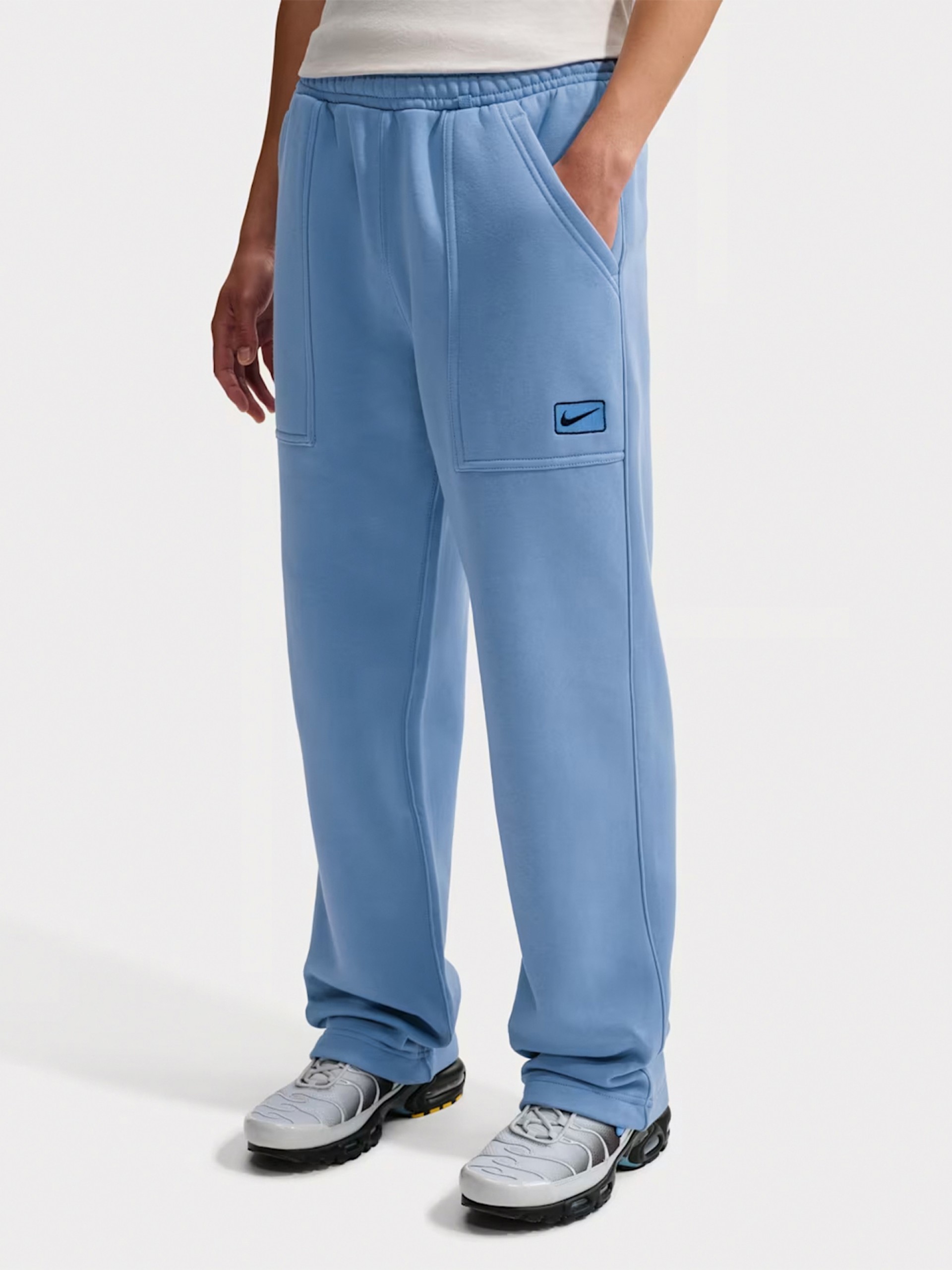 Calças Nike Sportswear Fleece Azuis Para Homem