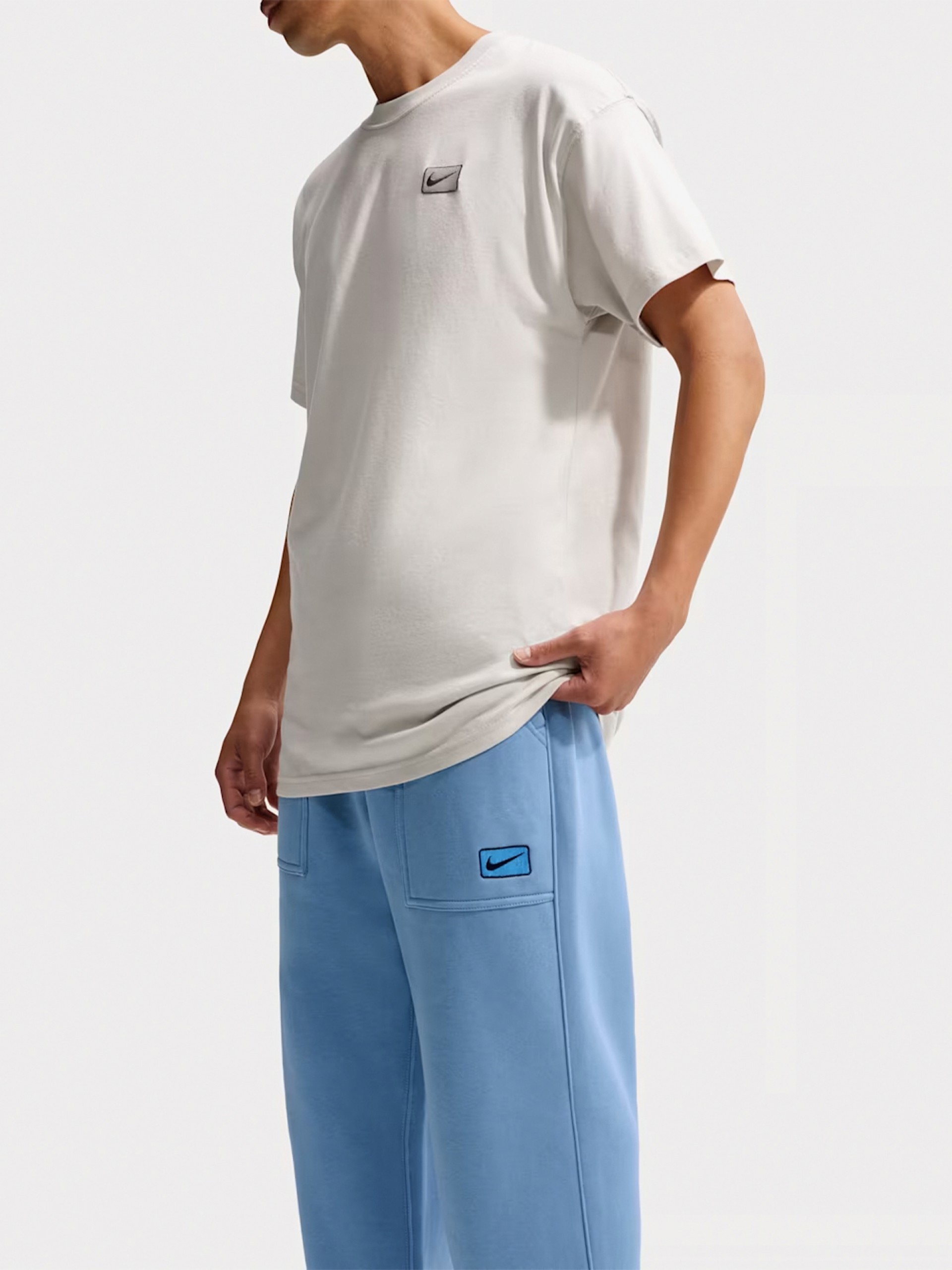 Calças Nike Sportswear Fleece Azuis Para Homem
