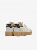 Sapatilhas VEJA V-82 Grained Leather Bege e Cinzentas Sapatilhas VEJA V-82 Grained Leather Bege e Cinzentas
