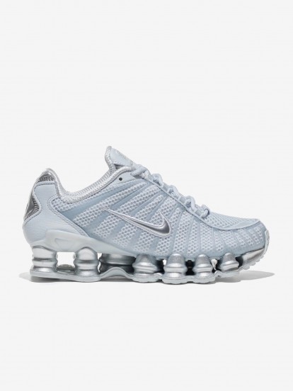 Zapatillas Nike Shox TL Grises y Azules Para Mujer