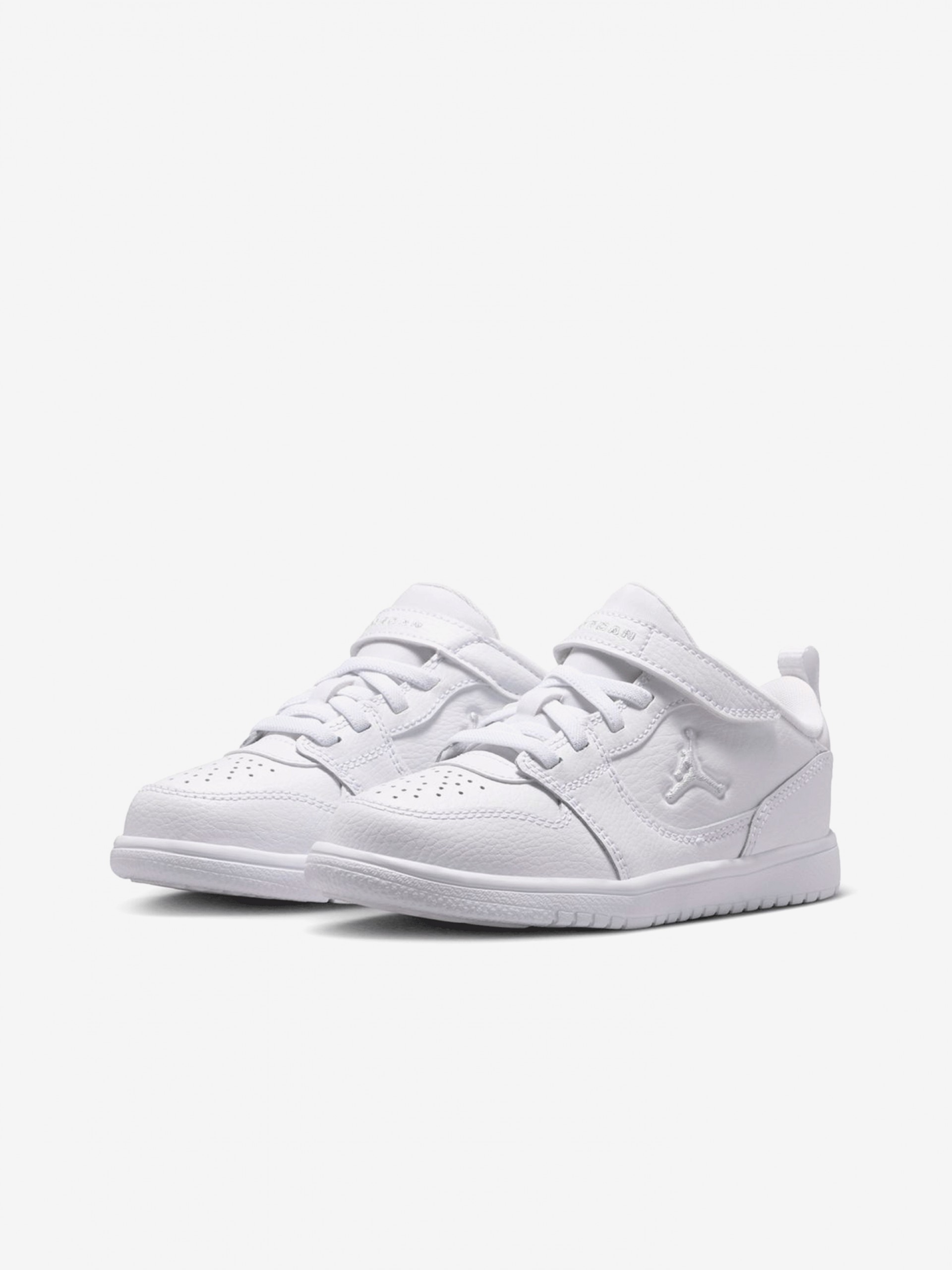 Zapatillas Nike Jordan Court Connect Low Blancas Para Niño