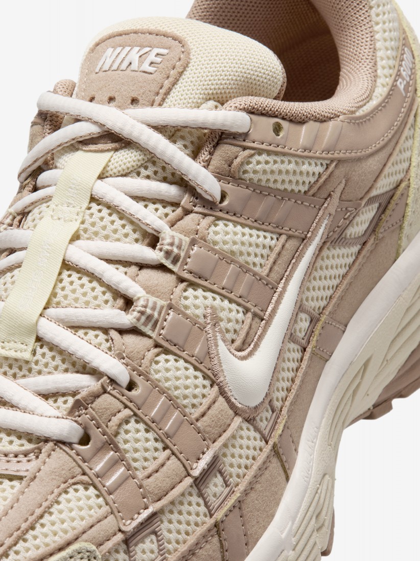Zapatillas Nike P-6000 Beige y Marrones De Gamuza Para Mujer