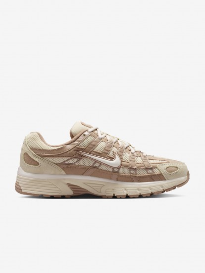 Zapatillas Nike P-6000 Beige y Marrones De Gamuza Para Mujer