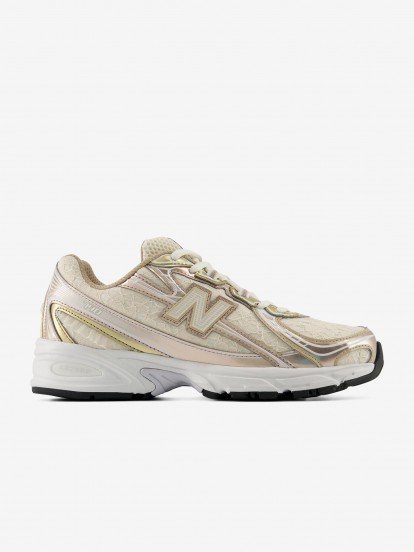 New Balance U740 V2 Beige and Golden Sneakers