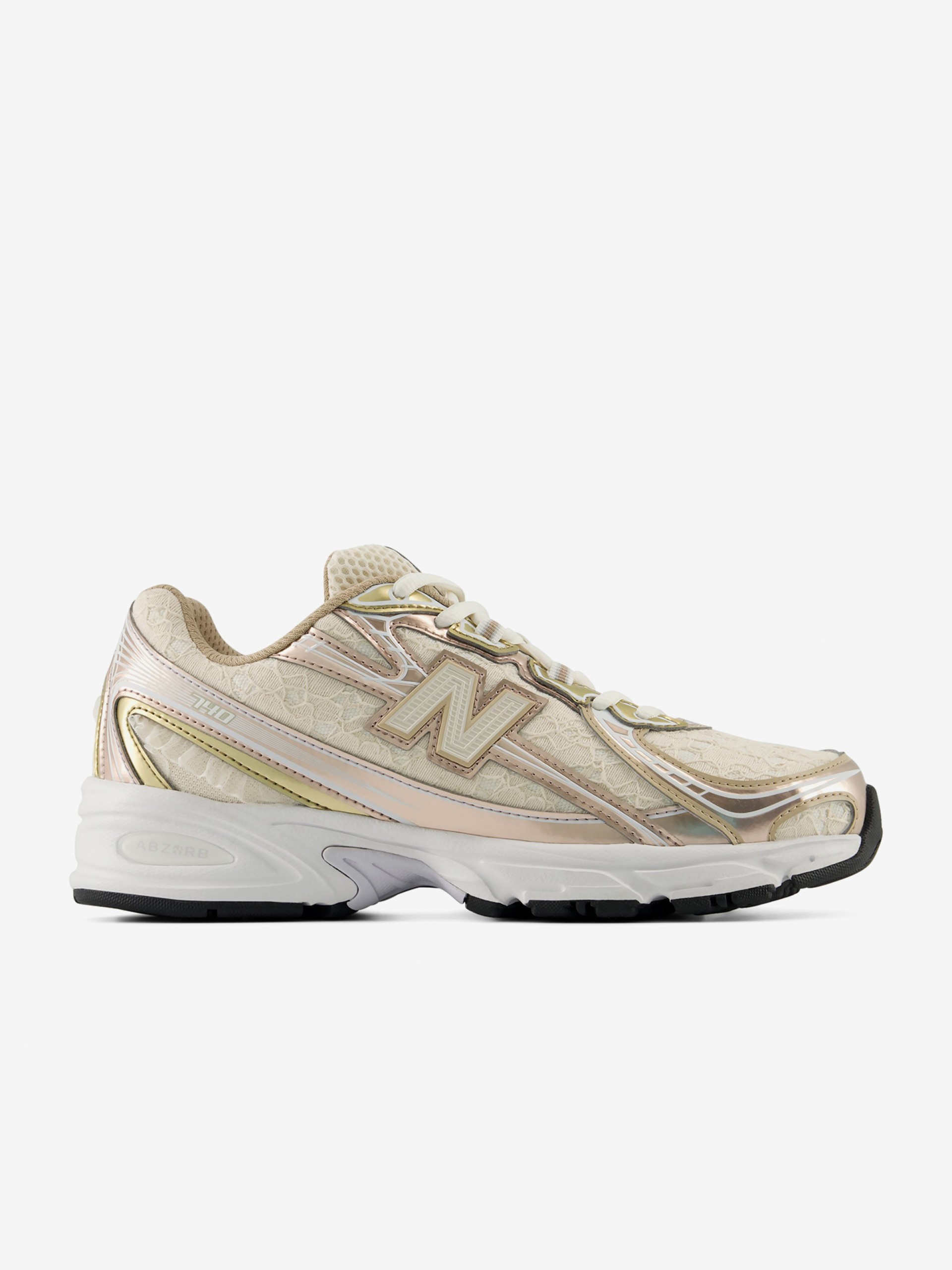 Zapatillas New Balance U740 V2 Beige y Doradas