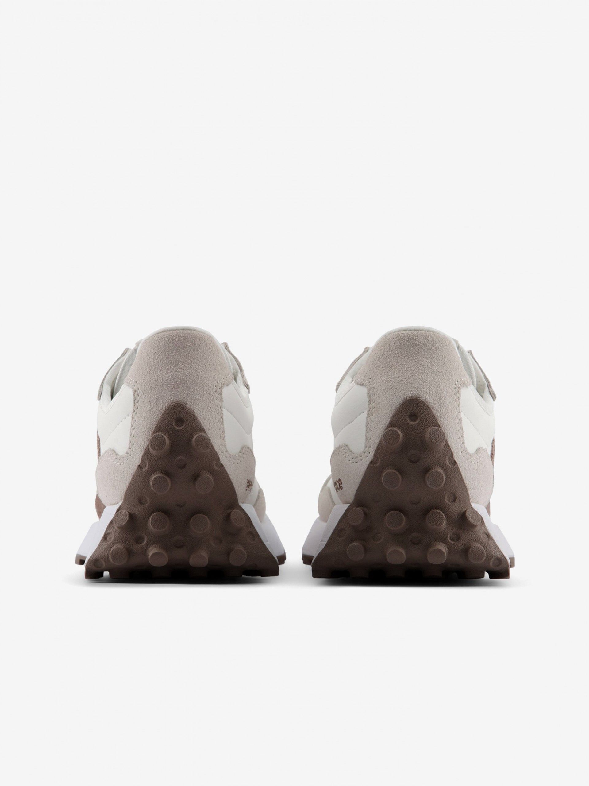 Sapatilhas New Balance W327 V1 Brancas, Bege e Castanhas