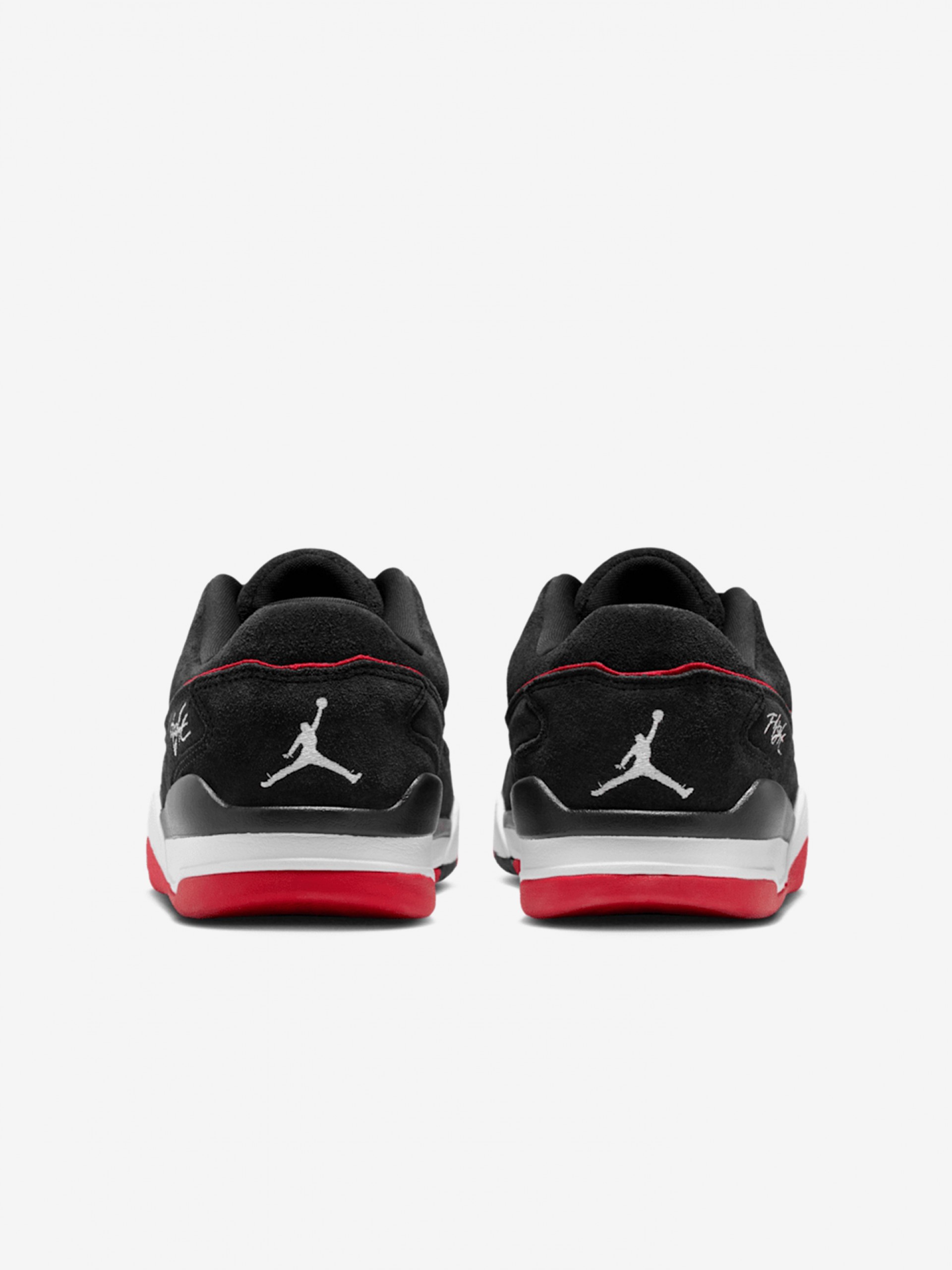 Sapatilhas Nike Jordan Flight Court Pretas e Vermelhas Para Homem