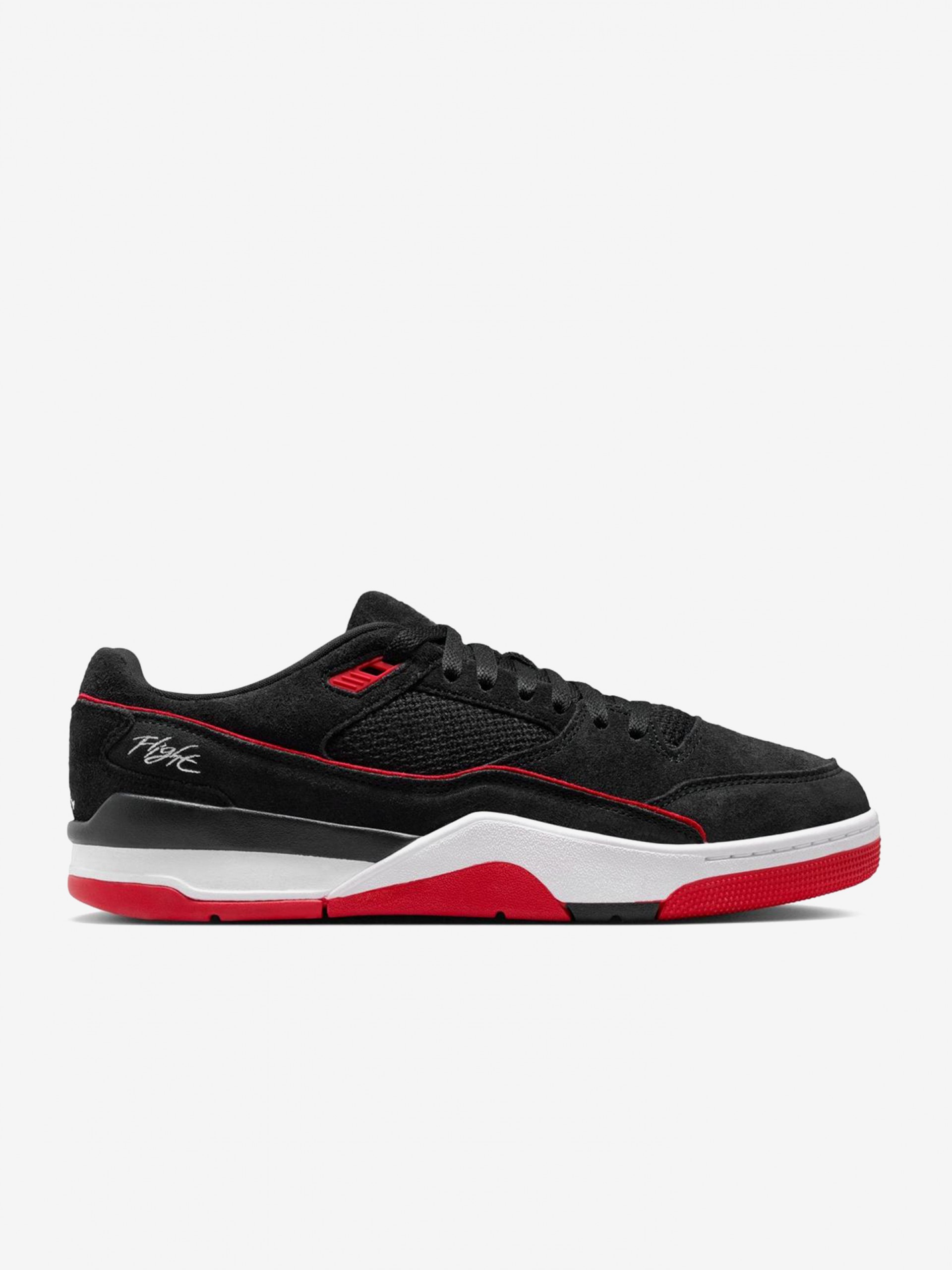 Sapatilhas Nike Jordan Flight Court Pretas e Vermelhas Para Homem