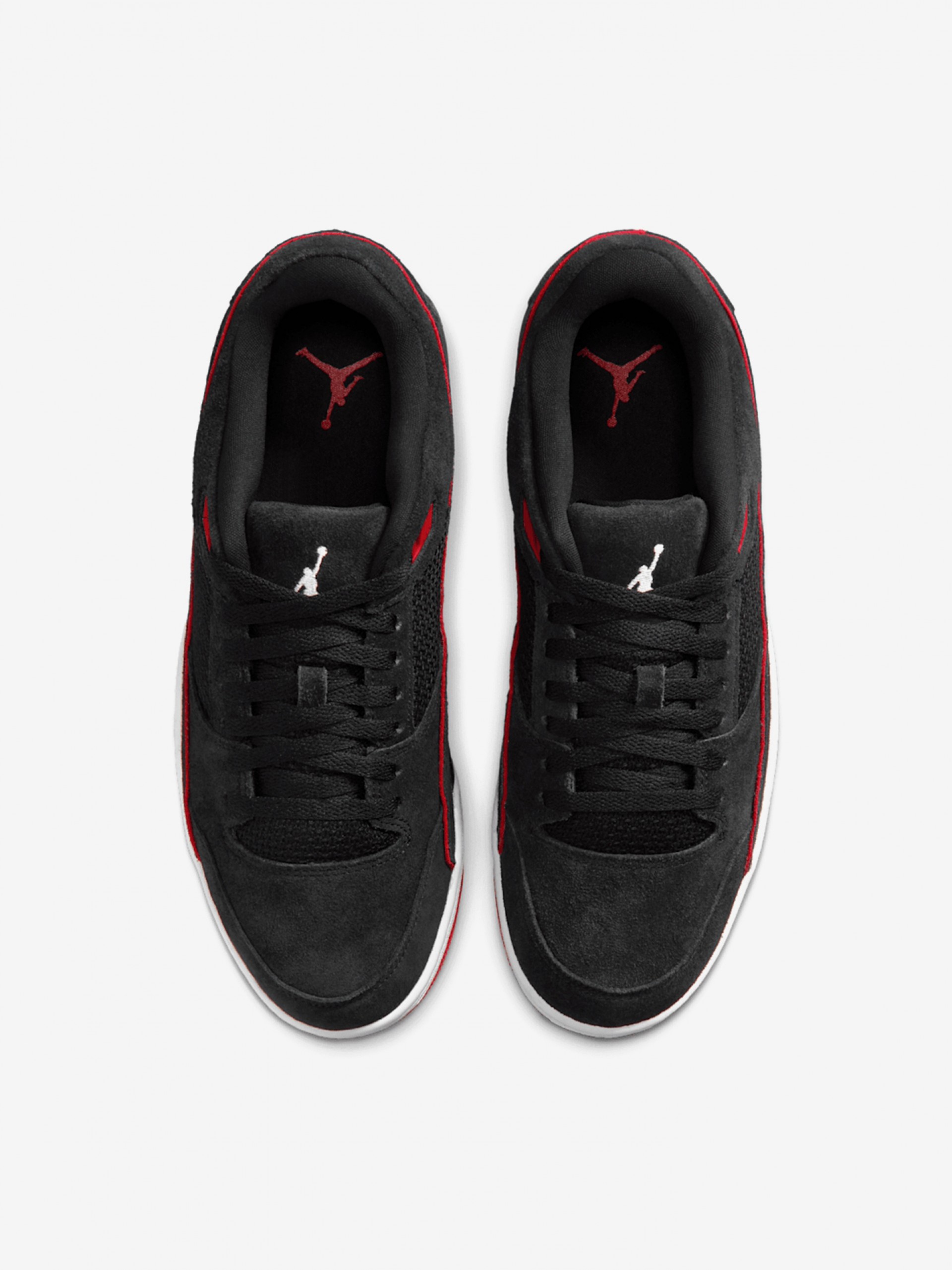 Sapatilhas Nike Jordan Flight Court Pretas e Vermelhas Para Homem