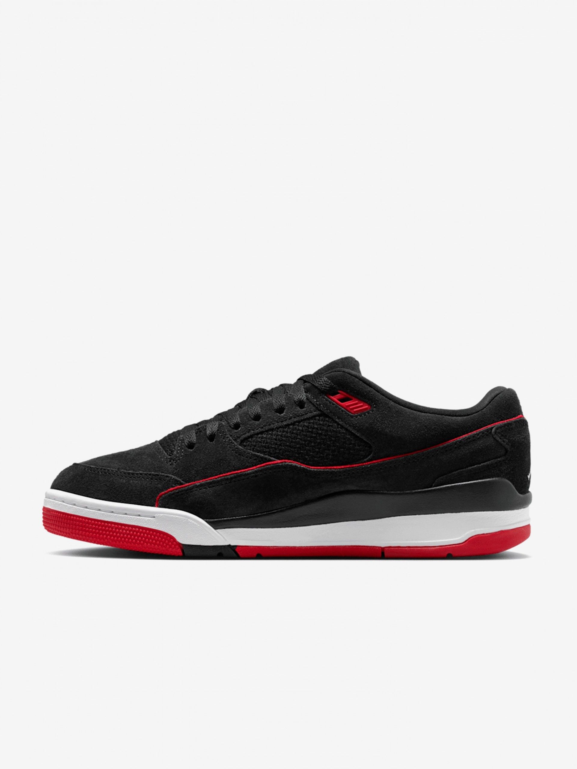Sapatilhas Nike Jordan Flight Court Pretas e Vermelhas Para Homem